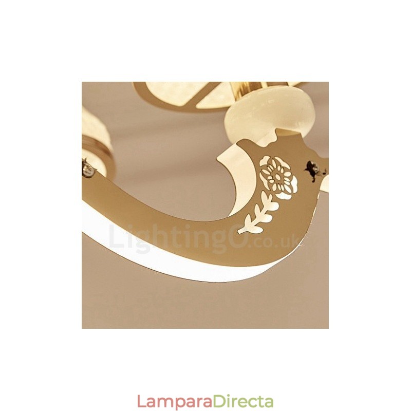 Lámpara de araña clásica tradicional de metal integrada de 8 luces