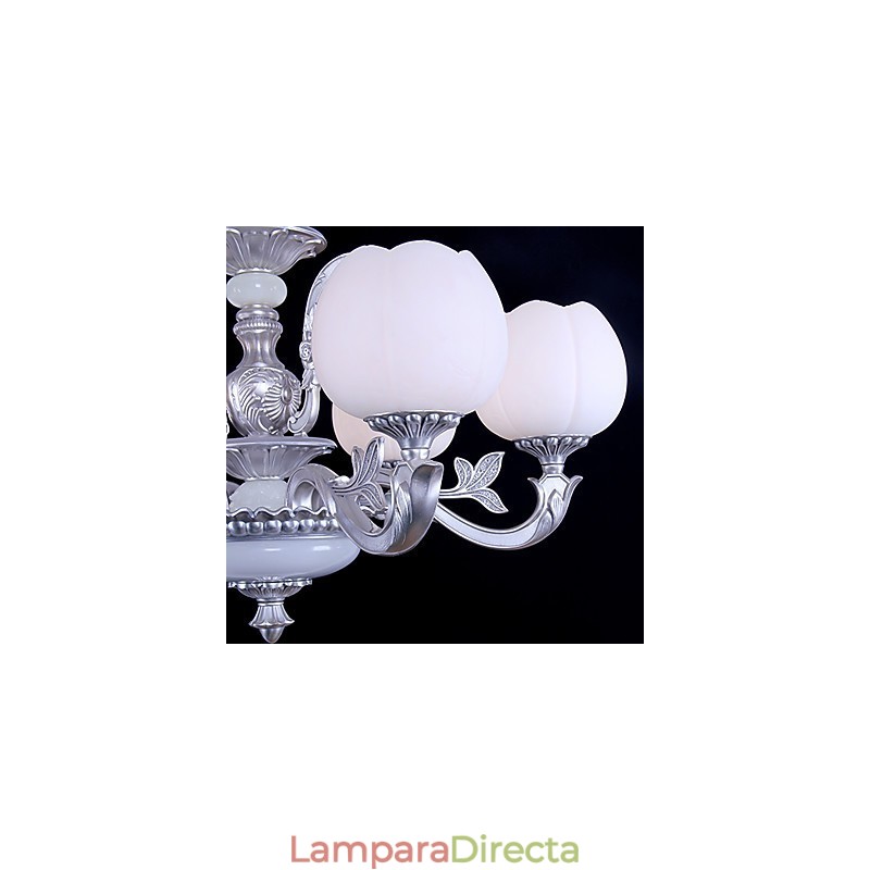 Lámpara de araña moderna contemporánea de metal