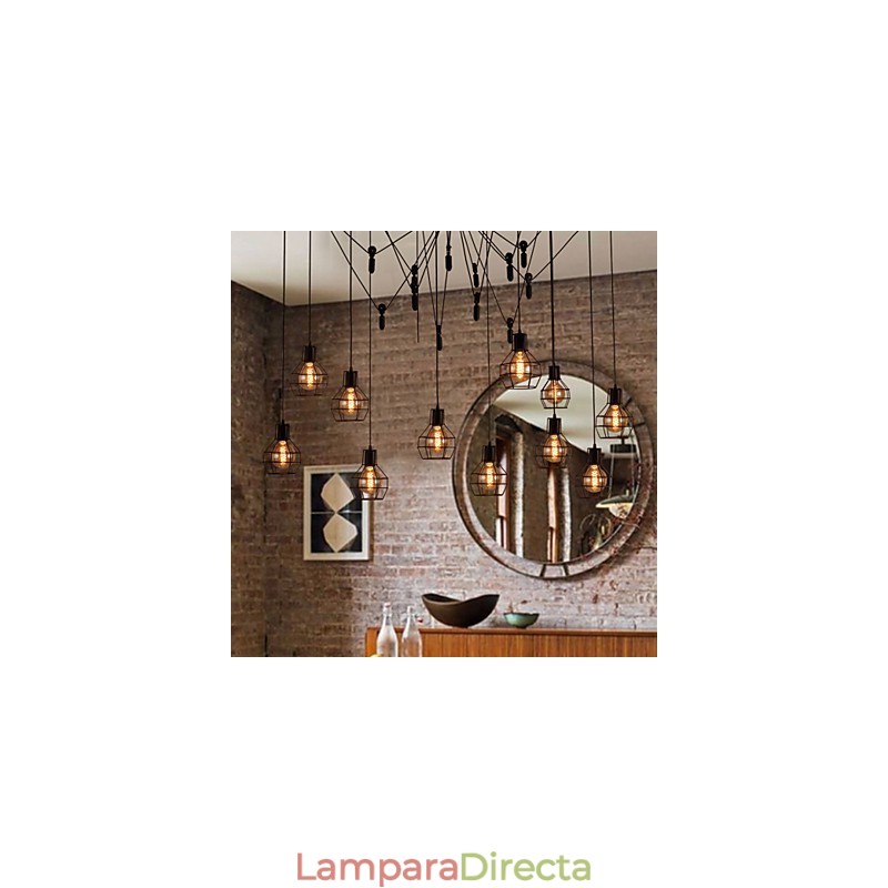Lámpara colgante creativa de estilo americano de 12 luces