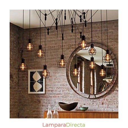 Lámpara colgante creativa de estilo americano de 12 luces Lámpara colgante creativa de estilo americano de 12 luces