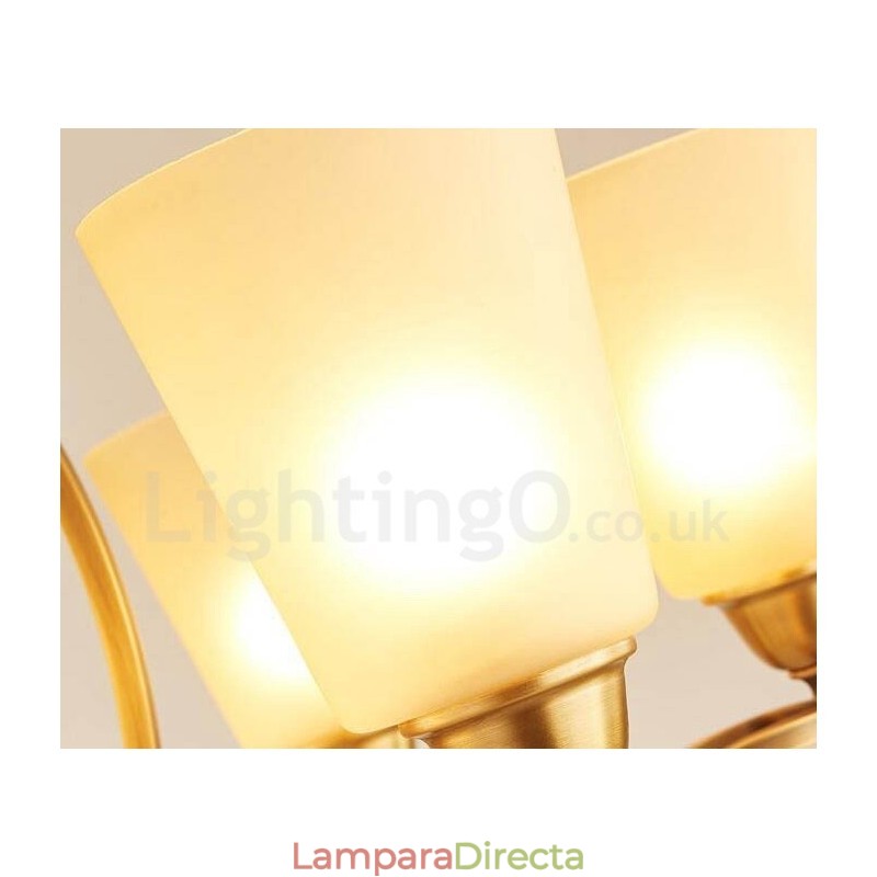 Lámpara de araña de metal integrada de estilo rústico Lodge de 10 luces
