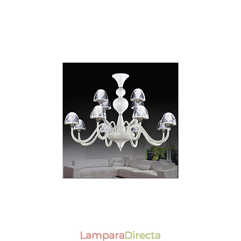 Colgante de hongo de cristal creativo minimalista moderno 8+4