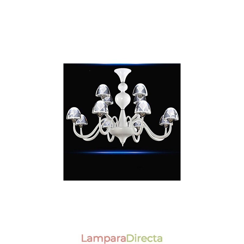 Colgante de hongo de cristal creativo minimalista moderno 8+4