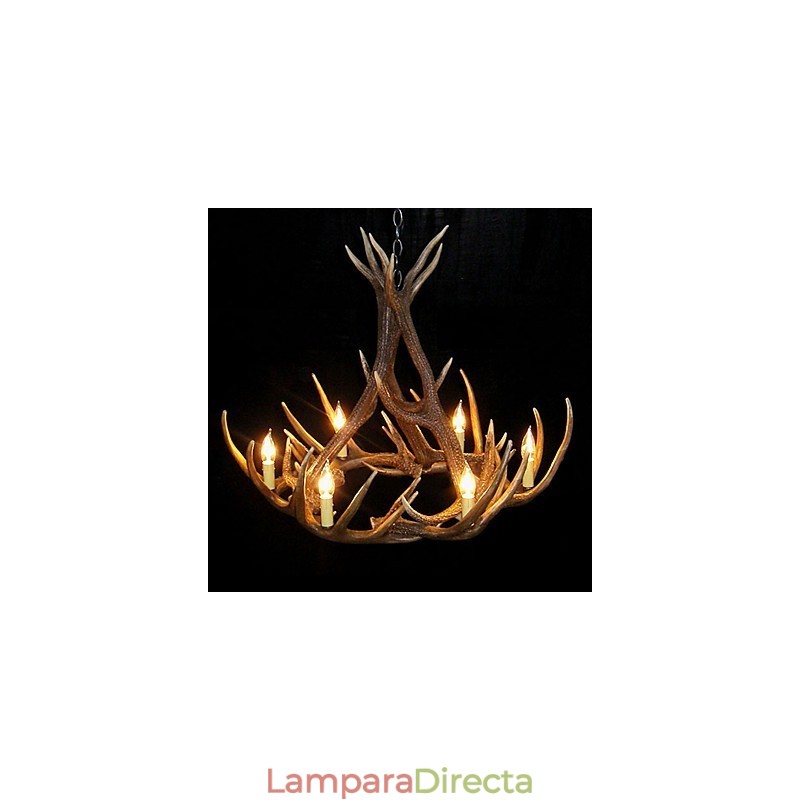 Lámpara de araña de resina estilo retro