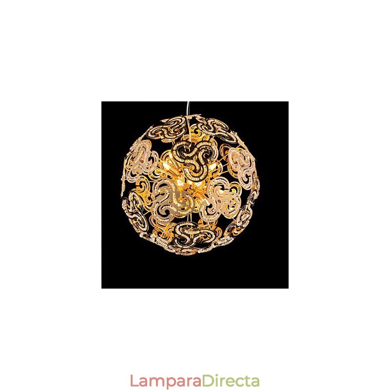 Lámpara colgante de bola de cristal con forma de globo, moderna y sencilla