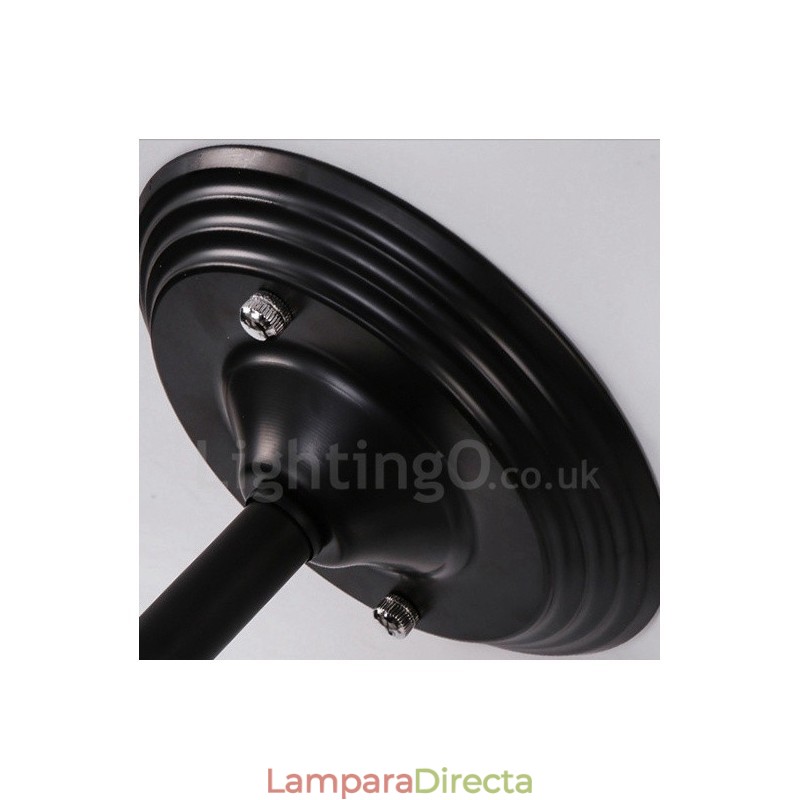 Lámpara de araña integrada rústica de 8 luces