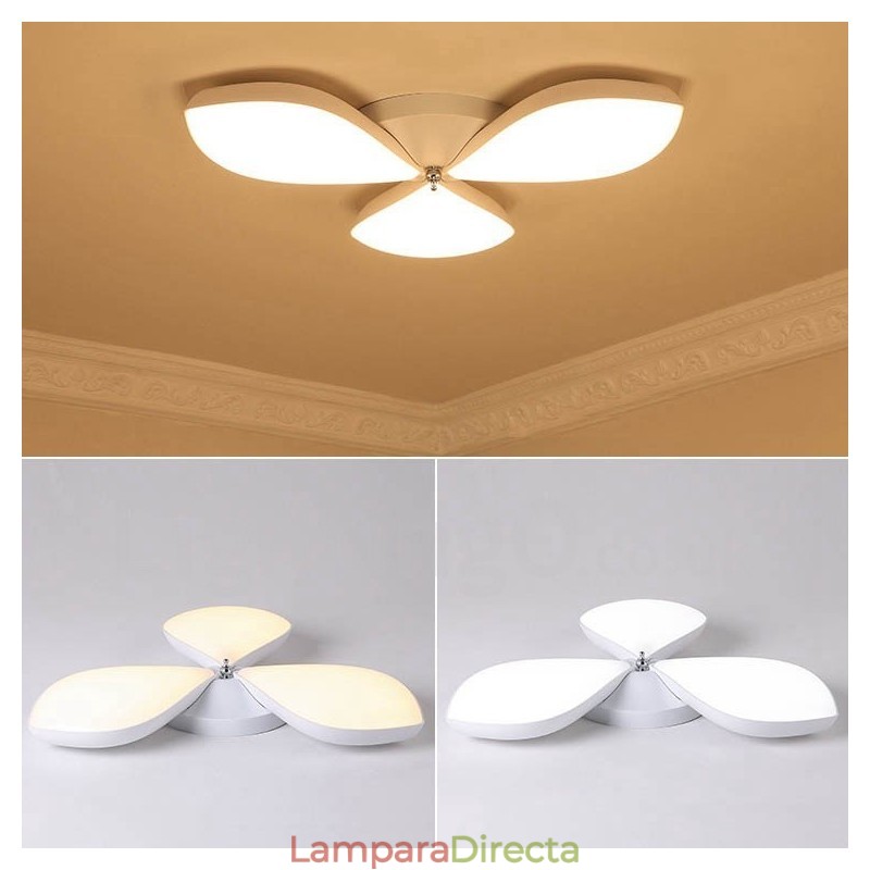 Lámpara empotrada de metal integrada contemporánea moderna de 3 luces