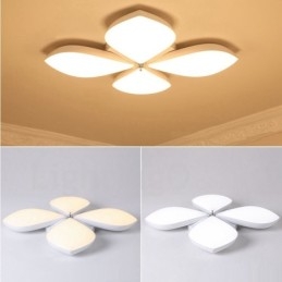 Lámpara empotrada de metal integrada contemporánea moderna de 4 luces