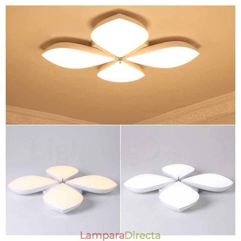 Lámpara empotrada de metal integrada contemporánea moderna de 4 luces