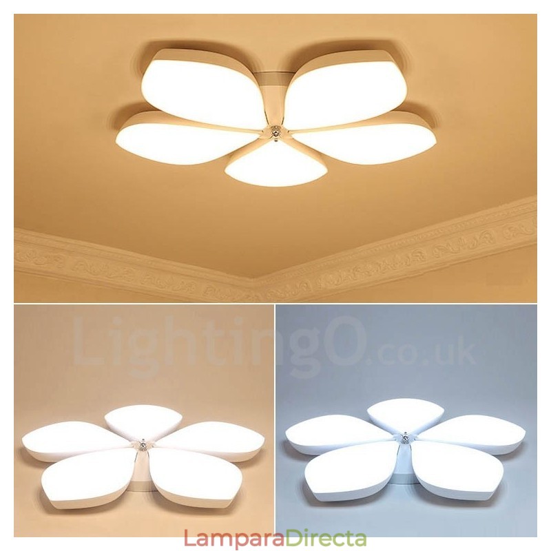 Lámpara empotrada de metal integrada contemporánea moderna de 5 luces