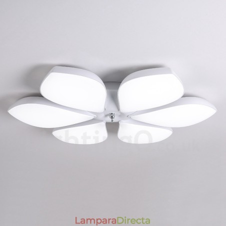 Lámpara empotrada de metal integrada, moderna y contemporánea, de 6 luces Lámpara empotrada de metal integrada, moderna y contemporánea, de 6 luces