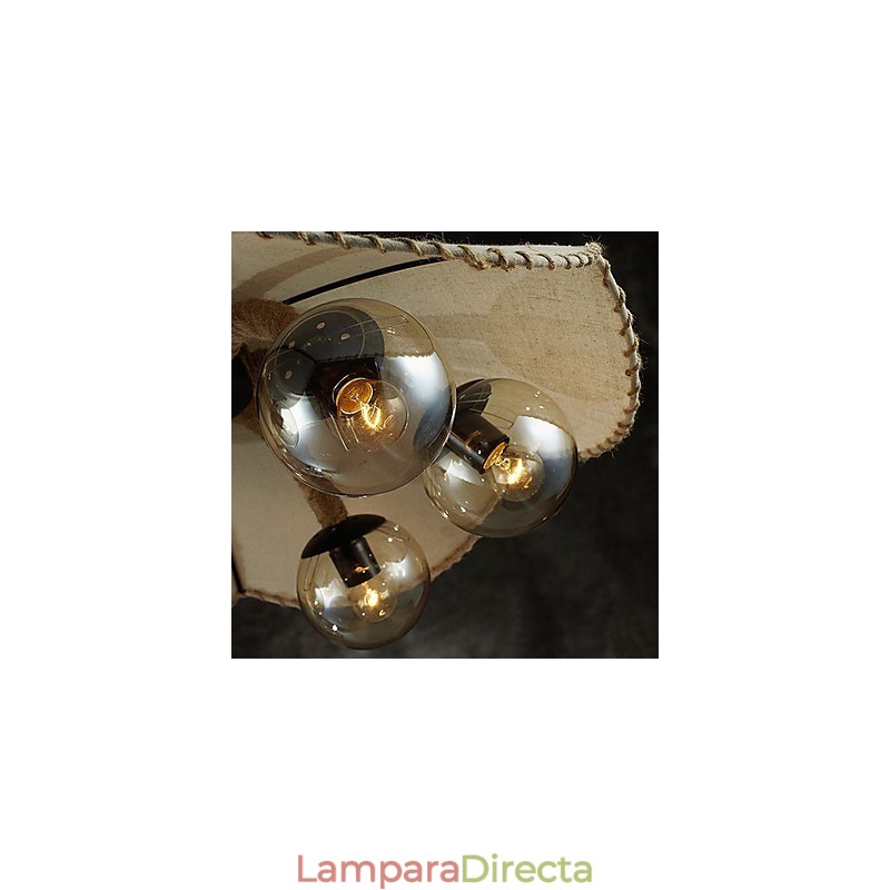 Lámpara de araña estilo mini vintage de metal