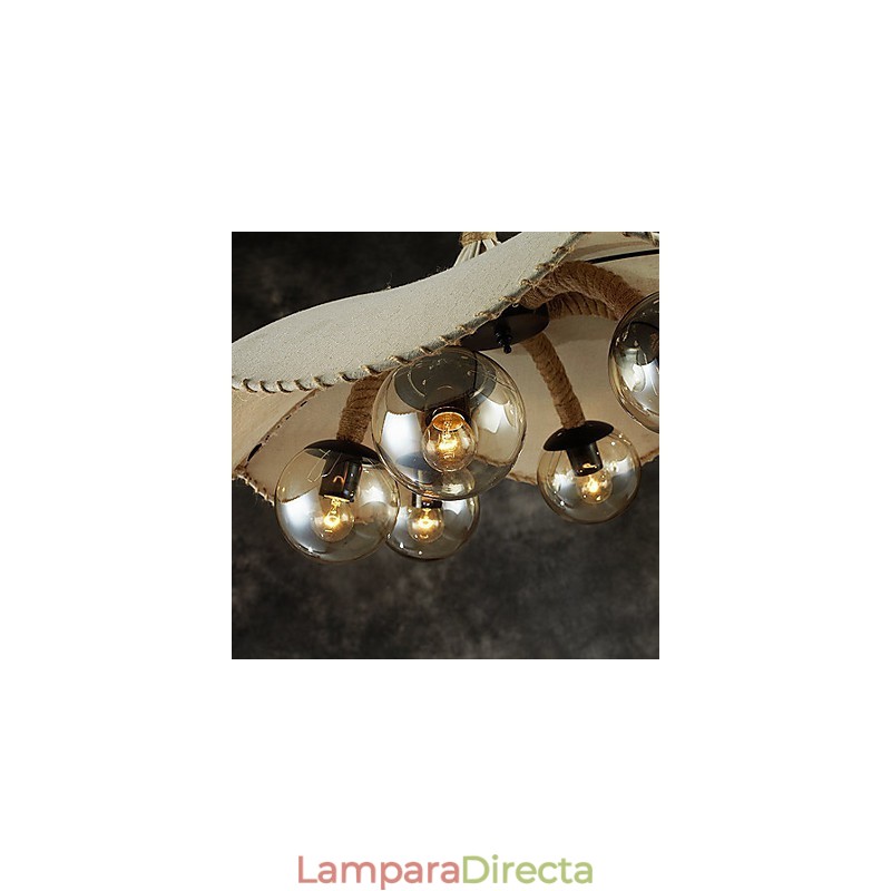 Lámpara de araña estilo mini vintage de metal
