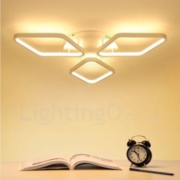 Lámpara empotrada de metal integrada contemporánea moderna de 3 luces