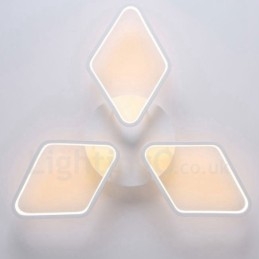 Lámpara empotrada de metal integrada contemporánea moderna de 3 luces