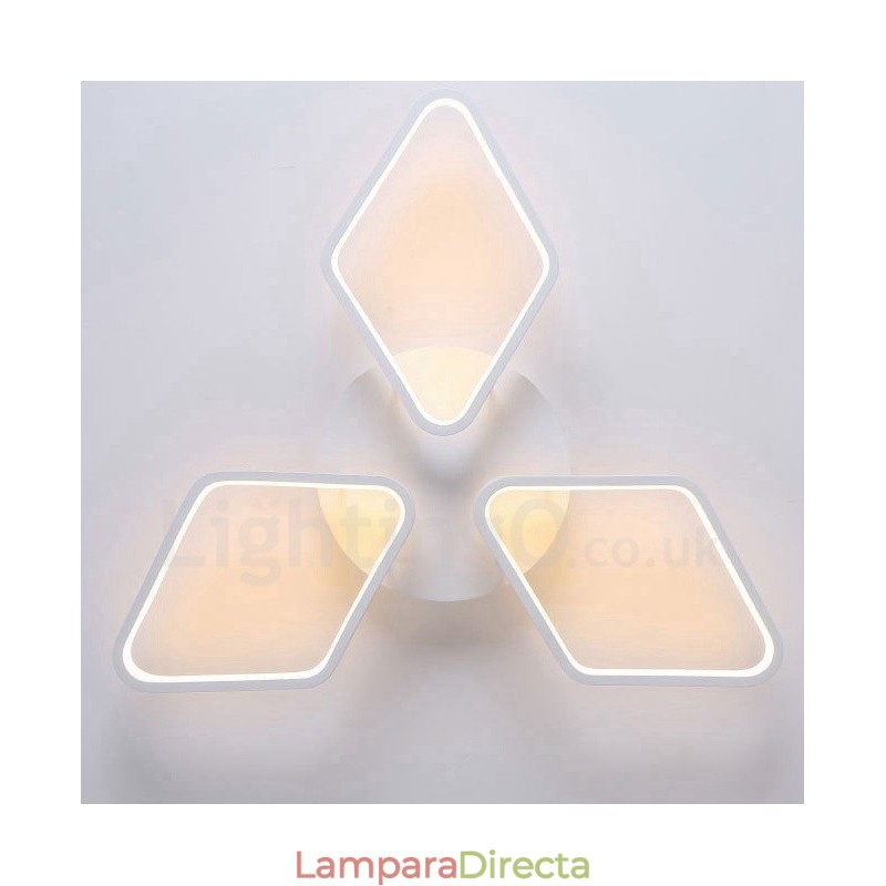 Lámpara empotrada de metal integrada contemporánea moderna de 3 luces