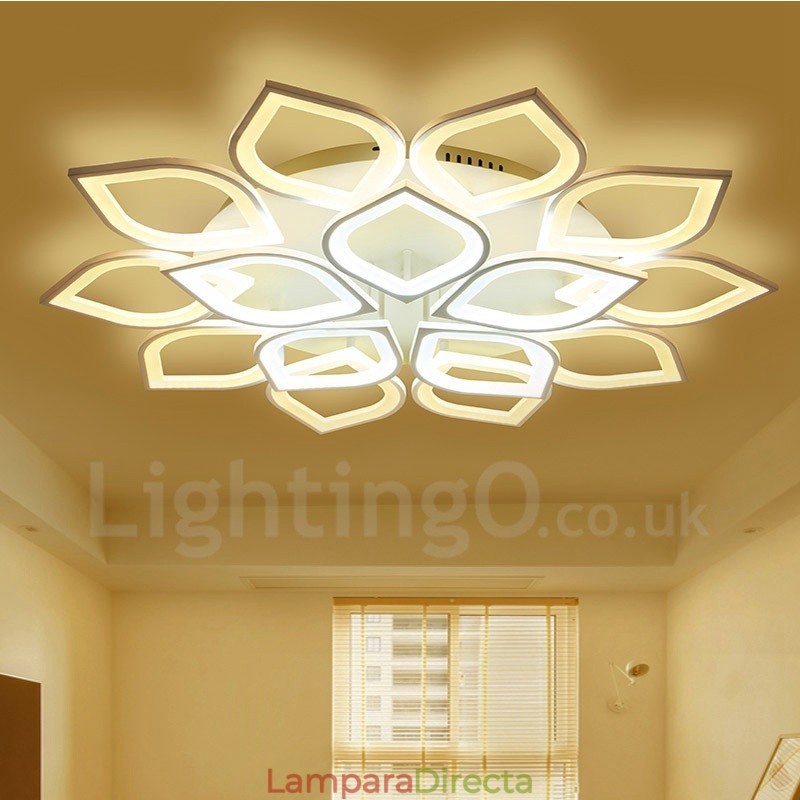 Lámpara empotrada integrada contemporánea moderna de 15 luces