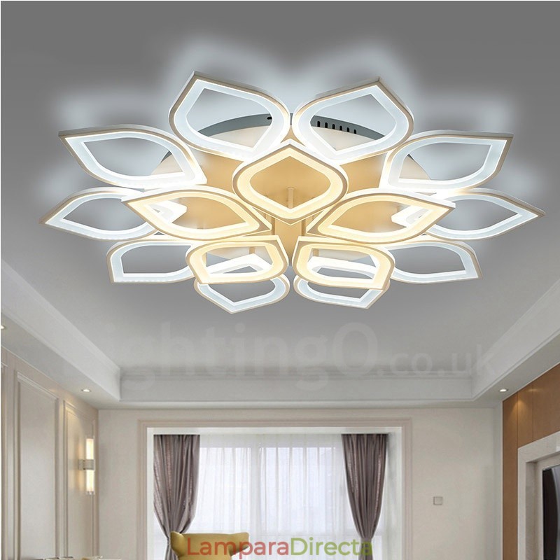 Lámpara empotrada integrada contemporánea moderna de 15 luces