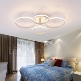 Lámpara empotrada de metal integrada contemporánea moderna de 4 luces