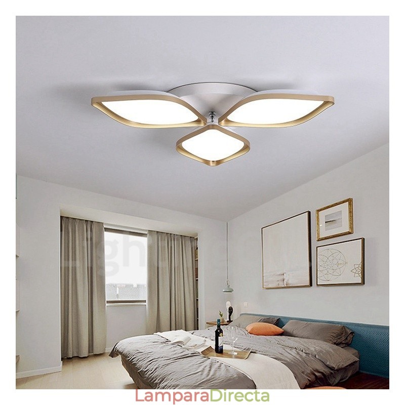 Lámpara empotrada de metal integrada contemporánea moderna de 3 luces