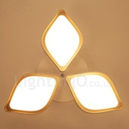 Lámpara empotrada de metal integrada contemporánea moderna de 3 luces