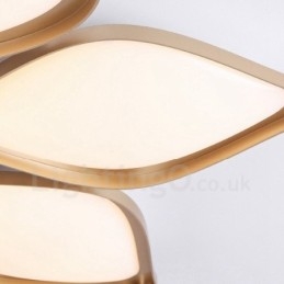 Lámpara empotrada de metal integrada contemporánea moderna de 3 luces
