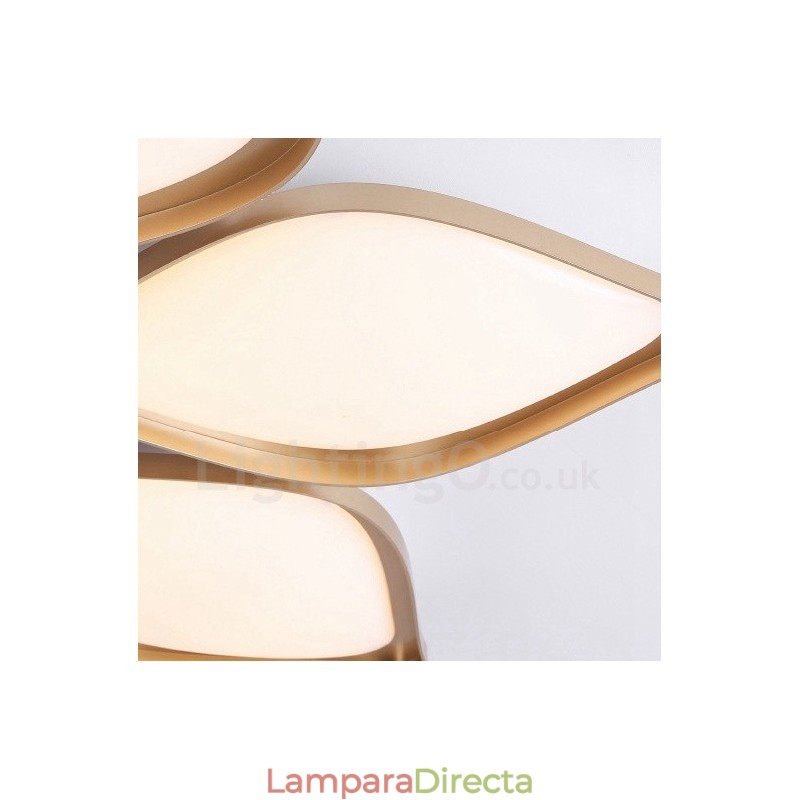 Lámpara empotrada de metal integrada contemporánea moderna de 3 luces