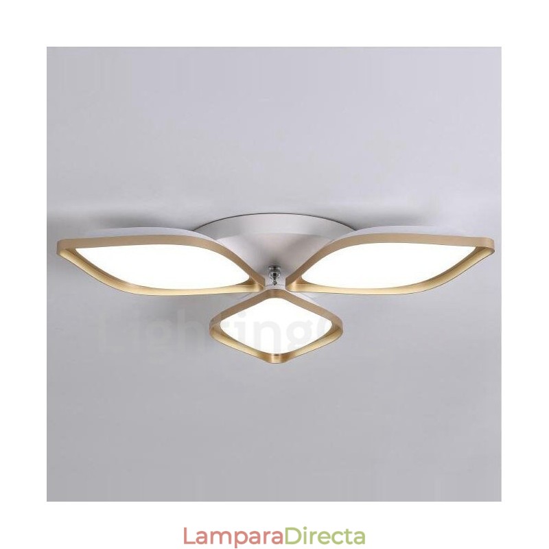 Lámpara empotrada de metal integrada contemporánea moderna de 3 luces