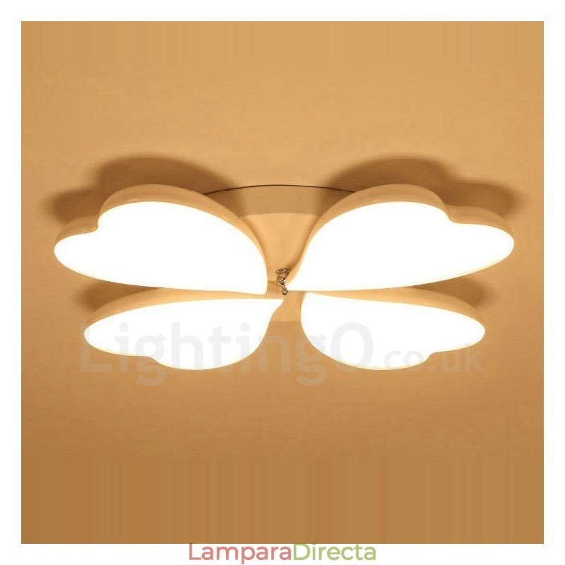 Lámpara empotrada de metal integrada contemporánea moderna de 4 luces