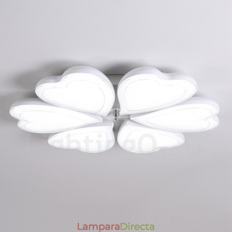 Lámpara empotrada de metal integrada, moderna y contemporánea, de 6 luces