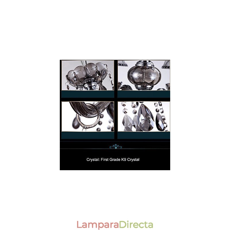 Lámpara de araña de cristal de lujo Lámpara de araña de cristal K9