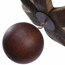 Lámpara colgante de madera rústica americana vintage, lámpara de araña, lámpara de salón y lámpara