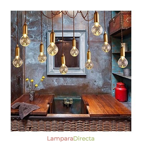 Lámpara de araña estilo mini moderna contemporánea de metal