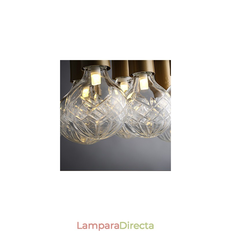 Lámpara de araña estilo mini moderna contemporánea de metal