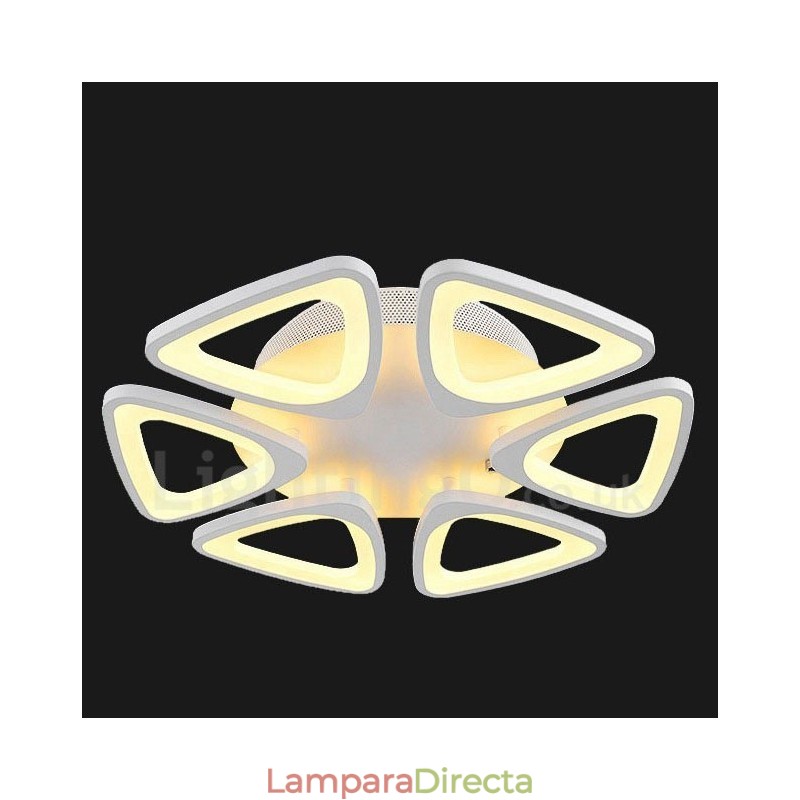 Lámpara empotrada integrada contemporánea moderna de 6 luces