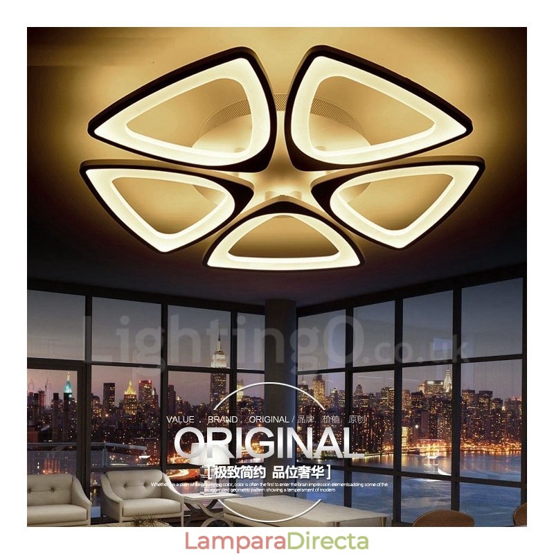 Lámpara empotrada integrada contemporánea moderna de 5 luces