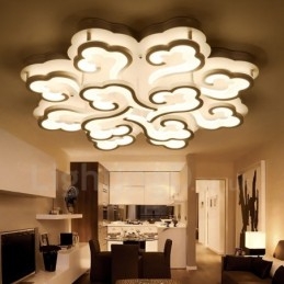 Lámpara empotrada integrada contemporánea moderna de 12 luces