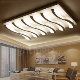 Lámpara empotrada integrada contemporánea moderna de 6 luces