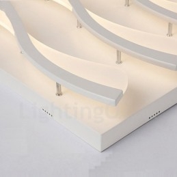 Lámpara empotrada integrada contemporánea moderna de 6 luces
