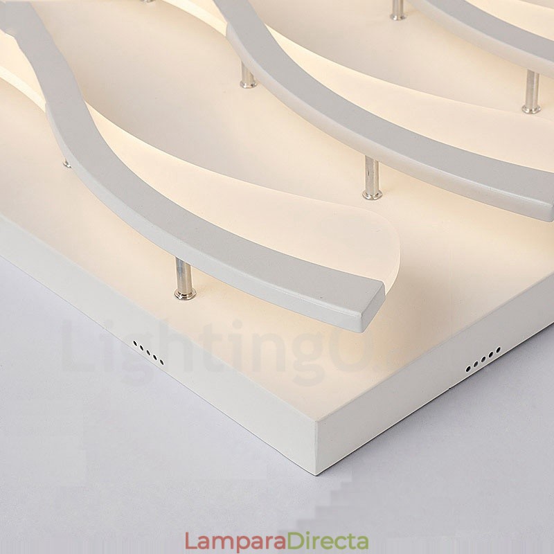 Lámpara empotrada integrada contemporánea moderna de 6 luces