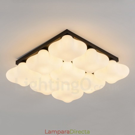Lámpara empotrada integrada Rustic Lodge de 9 luces Lámpara empotrada integrada Rustic Lodge de 9 luces