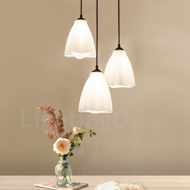 Lámpara colgante clásica tradicional de metal integrada de 3 luces