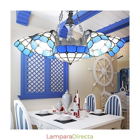 Lámparas y faroles de cabeza creativos con 6 + 1 luces y faroles en el Mediterráneo Lámparas y faroles de cabeza creativos con 6 + 1 luces y faroles en el Mediterráneo