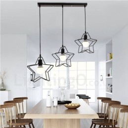 Lámpara colgante integrada contemporánea moderna de 3 luces
