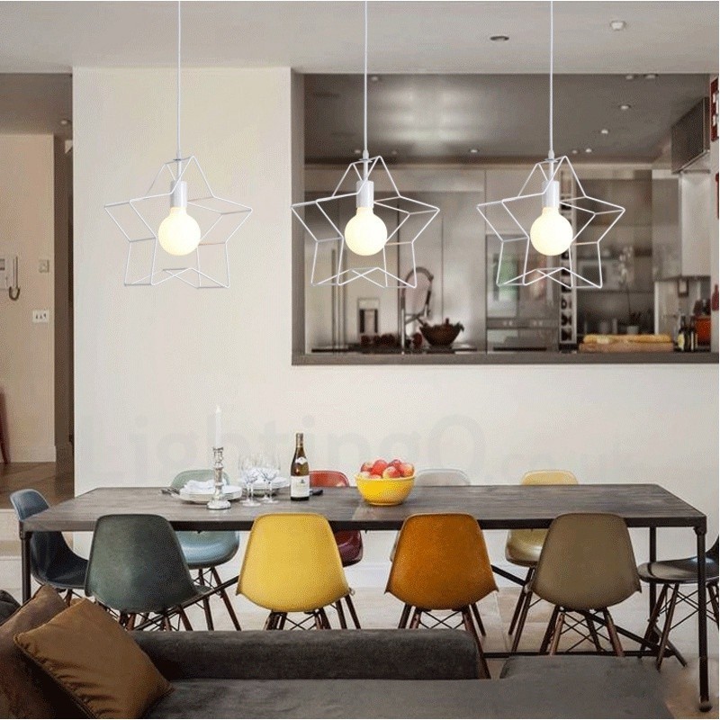 Lámpara colgante integrada contemporánea moderna de 3 luces