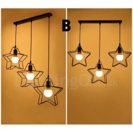 Lámpara colgante integrada contemporánea moderna de 3 luces