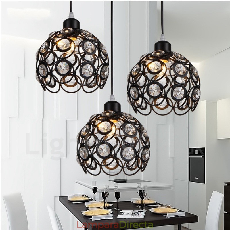 Lámpara colgante integrada Rustic Lodge de 3 luces