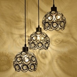 Lámpara colgante integrada Rustic Lodge de 3 luces