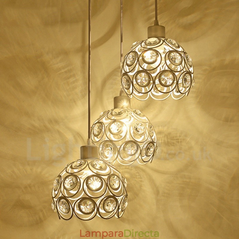 Lámpara colgante integrada Rustic Lodge de 3 luces