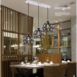 Lámpara colgante integrada Rustic Lodge de 3 luces
